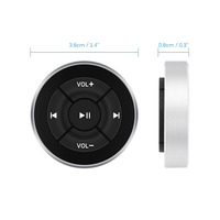 Mini télécommande Bluetooth, connexion double Bluetooth, contrôle du volume mains libres, pour utilisation sportive en voiture