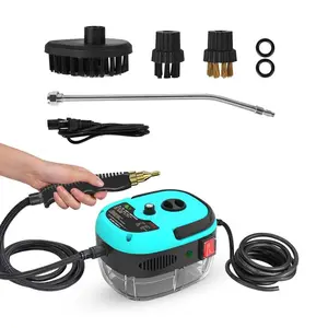 2500W Portable Handheld Steam Cleaner High Temperature Pressurized Steam Cleaning Machine with Brush Heads for Kitchen Furniture