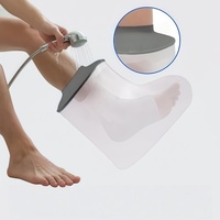 Protège-plâtre imperméable pour adulte – Couvre-plâtre de jambe et de pied étanche pour la douche – Protection courte pour la cheville avec joint étanche