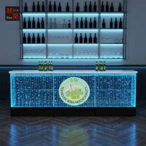 Mesa de Bar Acrílica con Burbujas Iluminadas RGB y Logotipo Personalizado, Diseño Moderno, Resistente al Agua, para Uso Comercial en Bares y Discotecas - Product Image 5