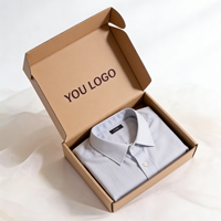 Boîtes d'expédition pliables écologiques en carton ondulé recyclable avec logo personnalisé pour vêtements, chaussettes, chapeaux, cadeaux - Emballage e-commerce