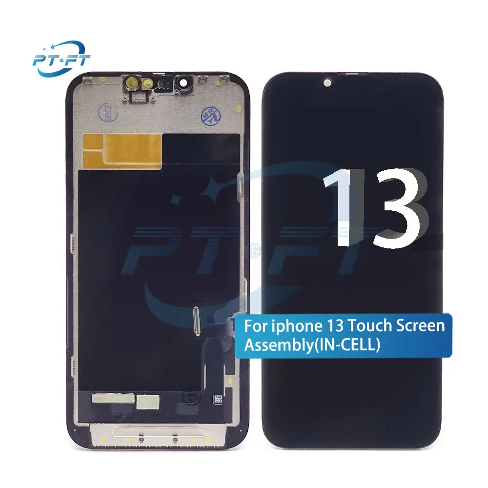 Perakitan modul layar tampilan ponsel Iphone, penggantian LCD LTPS untuk iPhone 13 dalam kotak kualitas In-cell
