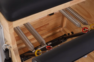 Chifory Mango portátil Primavera Estable Fitness Base de acero Combo de madera Silla comercial de Pilates de roble para entrenamientos corporales - Product Image 2