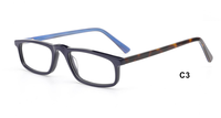 Ventes en gros de lunettes de vue rectangulaires de style rétro simple, montures en acétate de haute qualité unisexes pour lunettes de vue