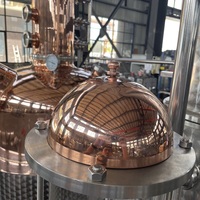 Machine à distiller en cuivre rouge Colonne de reflux hydrolat domestique Équipement de condition encore neuf Fabrication d'alcool Boissons Machines à vin