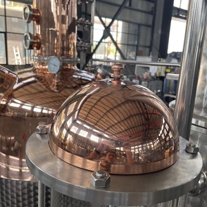 Macchina per il distillatore di rame rosso per la casa colonna di riflusso idrolato ancora nuove attrezzature per la produzione di bevande alcoliche macchine per vino - Product Image 5