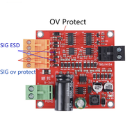 Contrôleur de moteur CC à balais 9-36V 500W, carte de commande de vitesse PWM 12A, cuivre 2OZ, contrôle TTL IO, protection contre les surintensités et les surtensions électrostatiques