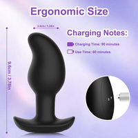 Vibromasseur anal vibrant pour hommes, grand masseur de prostate, plug anal, jouets sexuels anaux masculins, 8 modes de stimulation électrique et vibromasseurs anaux vibrants