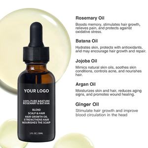 Voedende Haargroei Etherische Olie Haarserum Verfrissend En Repareren Met Salicylzuur Voor Het Rechttrekken Van Haar Gemberolie - Product Image 2