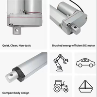 Actionneur linéaire électrique étanche 12V 24V DC pour système de levage de toit de camping-car, de van et de porte de rangement