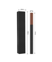 Crayon à sourcils rétractable double embout OEM, étanche et résistant à la transpiration, à pointe dure naturelle, anti-bavure, personnalisable avec logo – Offre Spéciale