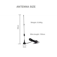 Routeur WiFi 4G LTE avec antenne à base magnétique, polarisation verticale, câble RG174 de 1 m