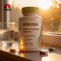 Capsules d'extrait de Garcinia Cambogia OEM ODM HCA, complément alimentaire à marque privée, fabricant certifié GMP