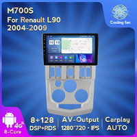 MEKEDE Android 11 8core 8 + 128G autoradio pour Renault Logan L90 2004-2009 vidéo de voiture 360 caméra DSP RDS stéréo android