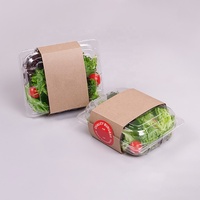 Boîte à salade en papier pour aliments, emballage alimentaire à emporter, résistant à la graisse et à l'eau, pour la restauration rapide