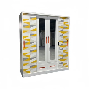 Armoire penderie en acier blanc à 2 portes <span class=keywords><strong>avec</strong></span> options de motifs personnalisés - Product Image 6