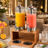 Distributeur de boissons en bois de luxe pour hôtels, banquets, buffets et traiteurs, avec robinet, distributeur de jus commercial