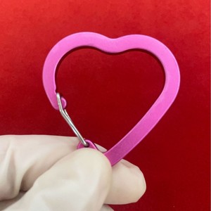 Heart Shaped Carabiner Keychain Zinc Alloy Lightweight Open <b>Ring</b> For DIY <b>Key</b> Accessories Public Use - Product Image 4