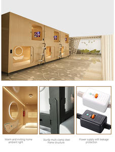 KSL Школьные общежития, спальные кровати, деревянные двухъярусные кровати, спальные кабины, гостиничные спальни, общие кабины, коконы, OEM ODM - Product Image 5