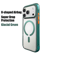 Coque de téléphone transparente magnétique antichoc pour iPhone 18 Pro Max, design ergonomique, prise en main plus ferme, anti-chute, airbag
