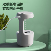 Humidificateur d'air Usb créatif vente en gros de gouttes d'eau refoulement 800 ml LED affichage de l'heure maison chambre atmosphère lumière