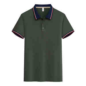 Chemises Polo Unisexe Décontractées de Qualité Supérieure avec Logo Brodé Personnalisé et Imprimé en Soie, Col Inclus, pour Hommes – Design Vert - Product Image 1