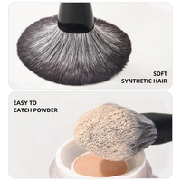 Ensemble complet de 10 pinceaux de maquillage haut de gamme noir mat, avec manche conique, pour poudre libre, blush et fard à paupières, pinceaux doux pour maquilleurs professionnels
