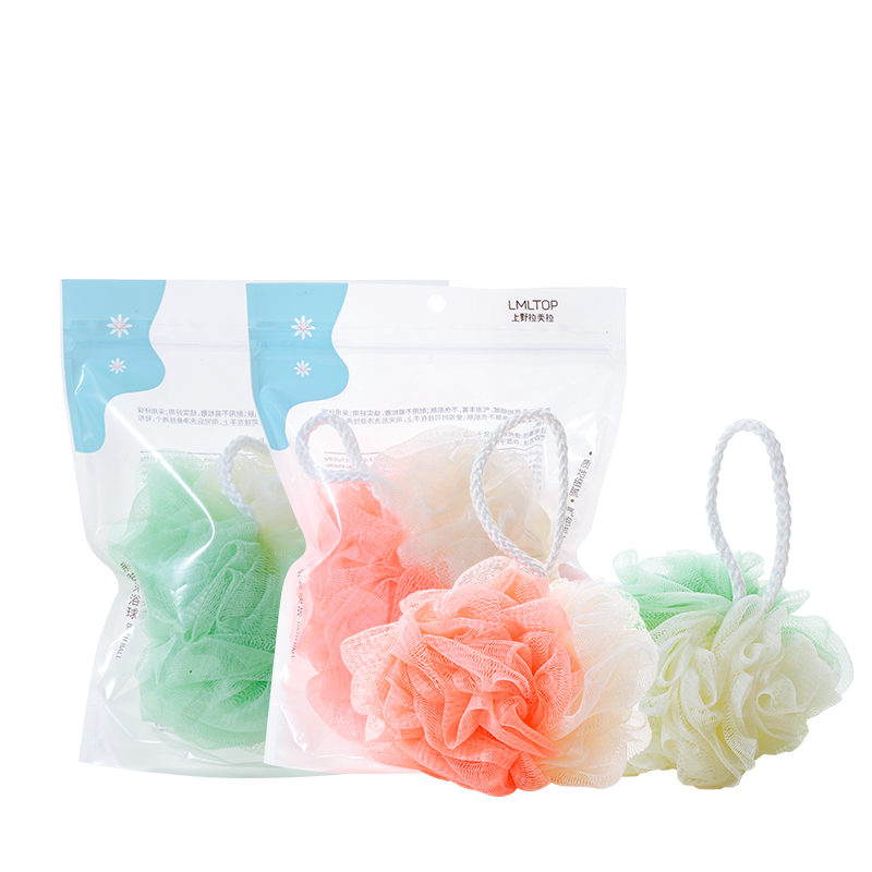 Шарик для душа, губка для тела, скребок для кожи, отшелушивающая Мягкая сетчатая губка для очистки мяча для ванной и душа C066