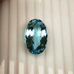 Piedra grande de alta calidad de fábrica al por mayor, <span class=keywords><strong>aguamarina</strong></span> natural preciosa, 51.25ct, piedra preciosa suelta ovalada azul - Product Image 5