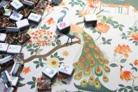 Nouvel ensemble de 160 tuiles de mahjong américaines en acrylique à imprimé léopard, jeu de société pliable et portable, livraison rapide