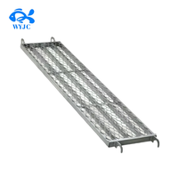 Planche d'échafaudage en acier, plancher de chantier robuste antidérapant pour travaux de construction