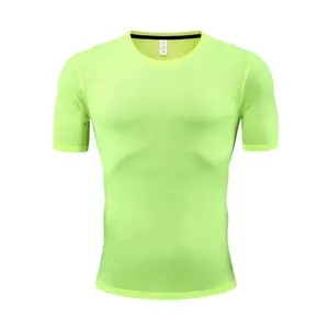 Wholesale Cooling Touch Shirt Sport Quick Dry 100% Polyester T Shirt Men Fitness Gym T Shirt
