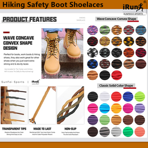 IRun Cuerda Senderismo Cordones Montañismo s Rayas Ronda <span class=keywords><strong>Martin</strong></span> Bota s Grueso Senderismo Cordones - Product Image 3
