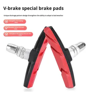 Plaquettes de frein de vélo en caoutchouc antidérapantes, insonorisées, durables, sans <span class=keywords><strong>amiante</strong></span>, avec entretoise à écrou hexagonal, kit d'accessoires pour freins V-Brake pour VTT et vélo de route - Product Image 5