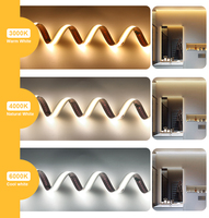Bande LED COB flexible RAYMATES 8 mm 3000 K blanc chaud, garantie 3 ans, IP20, 24 V, sans points lumineux