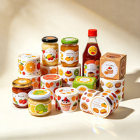 Autocollant personnalisé imprimé, écologique, imperméable, holographique, auto-adhésif, de luxe, avec dorure UV pour bouteilles alimentaires et snacks