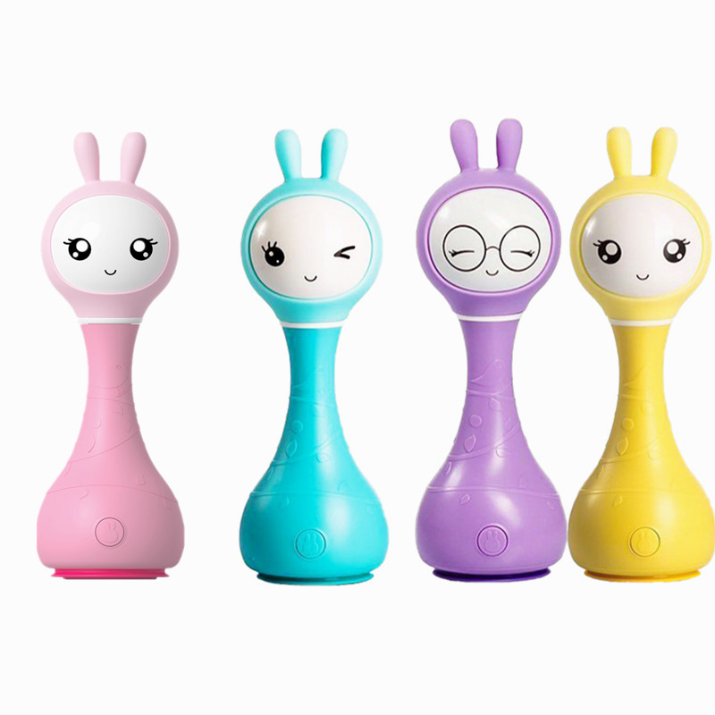 Детские игрушки-погремушки, погремушки для захвата и вращения, музыкальная игрушка с обучающей машиной, Подарочные игрушки для музыки, Игрушки для раннего развития Learni