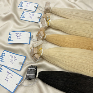 Extensiones de Cabello Teñido con Cinta Adhesiva, Cabello Humano Vietnamita, 100g por Paquete, Sin Enredos, Textura Fina, Envío Inmediato, Marca Thanh Hair - Product Image 1
