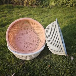 Panier de drainage en plastique 35x13 cm, passoire creuse pour fruits et légumes, organisateur de cuisine, grand tamis à riz - Product Image 2