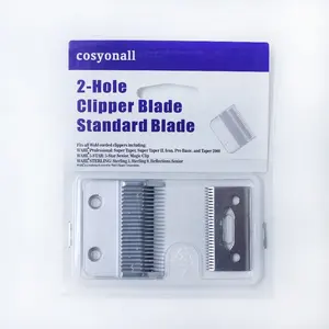Factory 440C 2-Hole Clipper Blade Cutter Metal Bottom Cutter for Electric Shear Hair Trimmer Steel Clipper Accessories