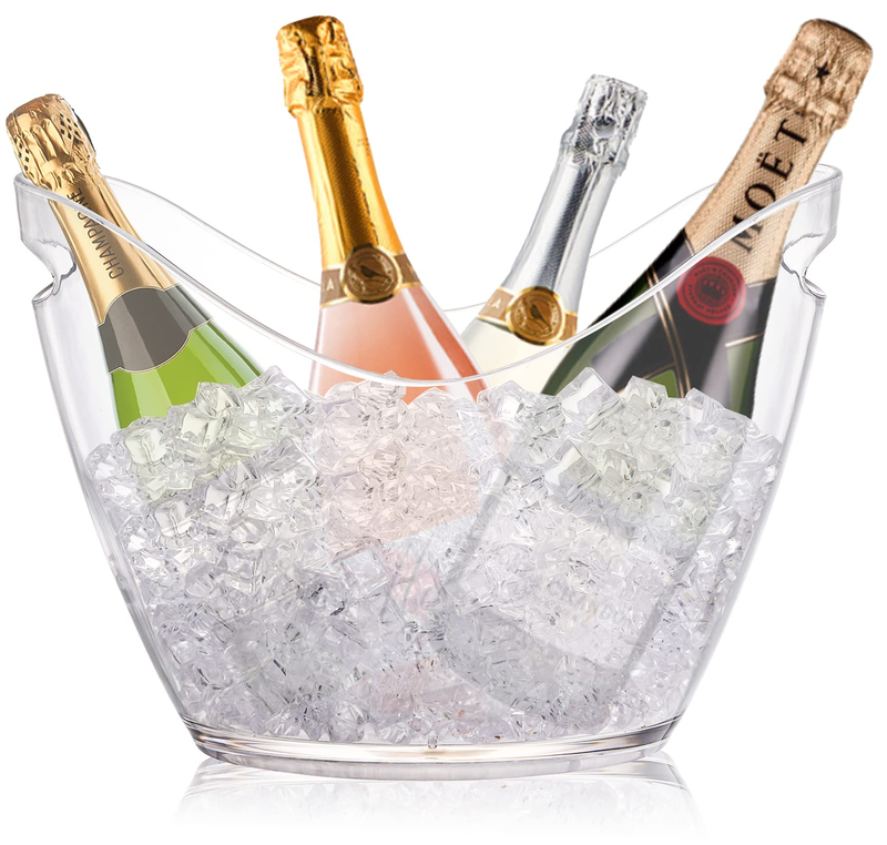 Retro Clear Plastic Beer Wine Cooler