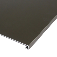Tôle d'aluminium anodisé vert olive finition satinée mate pour mur-rideau, façade, plafond, décoration intérieure 1060 5052 AA15 AA20
