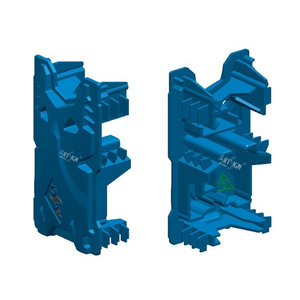 Năng lượng mặt trời Khung bảng điều khiển hệ thống phụ kiện năng lượng mặt trời gắn đường sắt nhựa <span class=keywords><strong>End</strong></span> mũ cho lan can nhôm - Product Image 4