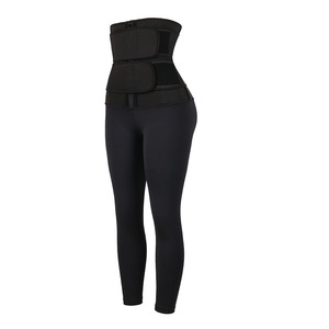 Leggings de sauna <span class=keywords><strong>pour</strong></span> femmes avec corset amincissant personnalisé, 2 ceintures de maintien <span class=keywords><strong>pour</strong></span> la taille et le <span class=keywords><strong>ventre</strong></span>, <span class=keywords><strong>pour</strong></span> la perte de poids - Product Image 4