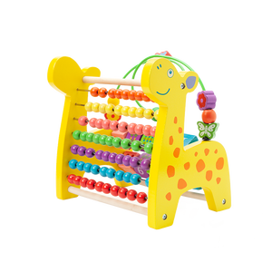 Ábaco Educativo <span class=keywords><strong>de</strong></span> Madera con Diseño <span class=keywords><strong>de</strong></span> Ciervo y Números Coloridos para el Aprendizaje <span class=keywords><strong>de</strong></span> Matemáticas, Conteo y Cálculo para Niños - Product Image 1