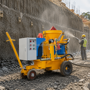 Máquina de Pulverización de Hormigón Refractario Ecológica de 9m3/h, Máquina de Pulverización de Cemento para Paredes - Product Image 5