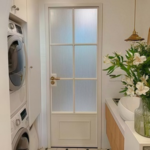 <span class=keywords><strong>Porta</strong></span> Interna in Stile Francese con Telaio in Metallo e Vetro Laterale per Soggiorno, Superficie Rifinita, Prodotto Unico tra le Altre Porte - Product Image 1