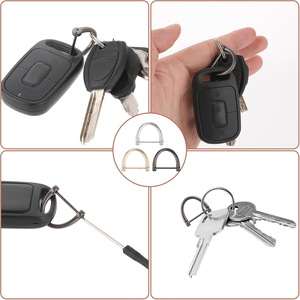Correa <span class=keywords><strong>para</strong></span> Bolso con Hebilla en D Desmontable, Anillo en D en Forma de U, Herraje Metálico, Hebilla Ajustable <span class=keywords><strong>para</strong></span> <span class=keywords><strong>Cartera</strong></span>, Accesorio de Cadena <span class=keywords><strong>para</strong></span> Bolso - Product Image 3