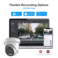 Caméra IP 8MP PoE de sécurité, tourelle extérieure, détection IA, vision nocturne intelligente, WDR 130 dB, H.265+