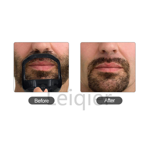 Logo personnalisé <span class=keywords><strong>Barbe</strong></span> Toilettage Set Visage Outil de coiffure avec modèles transparents pour Barbiche et Moustache Guide de coupe - Product Image 6